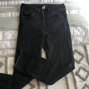 American eagle stretchy black wash jeans size 29